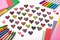 Metallic Designed Heart Stickers – Assorted Patterns, 400 Count | Classroom Rewards, Crafts & Scrapbooking